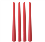 Bulk 12 Inch Tall Taper Candles Set of 4 Smokeless Unscented Candles for Weddings and Celebrations Parties Decor Wholesale