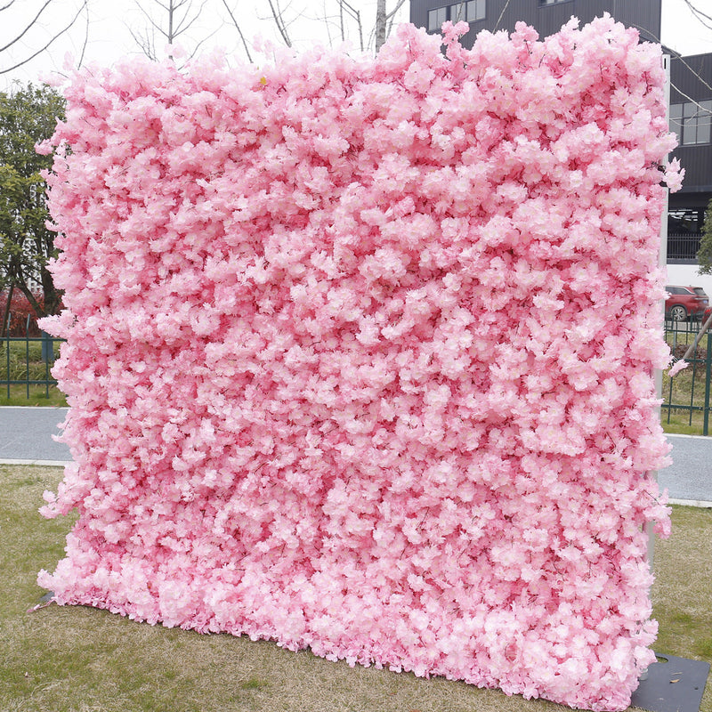 5D Artificial Cherry Blossom Flowers Bulk, Wall Arrangement for Event Panels, Wholesale Quantity