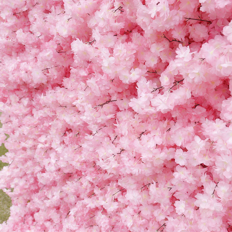 5D Artificial Cherry Blossom Flowers Bulk, Wall Arrangement for Event Panels, Wholesale Quantity