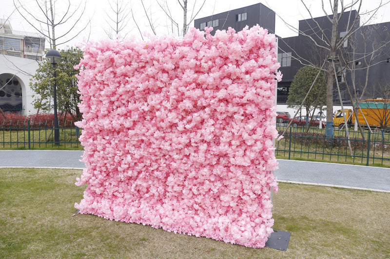 5D Artificial Cherry Blossom Flowers Bulk, Wall Arrangement for Event Panels, Wholesale Quantity