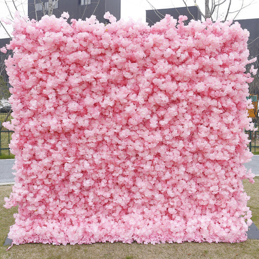 5D Artificial Cherry Blossom Flowers Bulk, Wall Arrangement for Event Panels, Wholesale Quantity