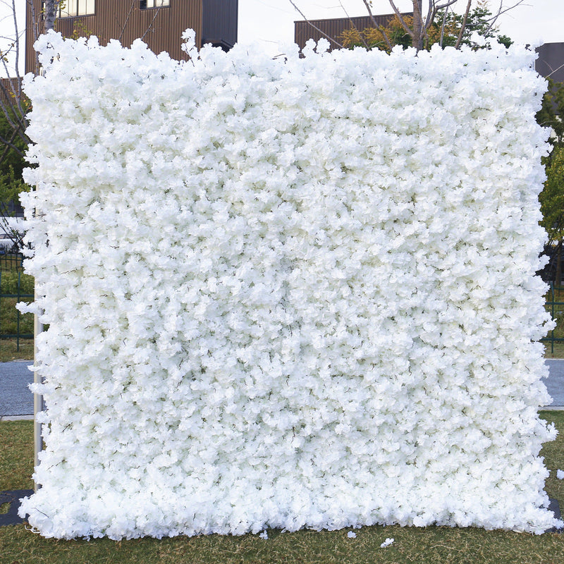 5D Artificial Cherry Blossom Flowers Bulk, Wall Arrangement for Event Panels, Wholesale Quantity