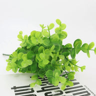 Bulk 8 Bundles Artificial Boxwood Bush UV Resistant Faux Plants for Garden Home Wedding Patio Decor Wholesale