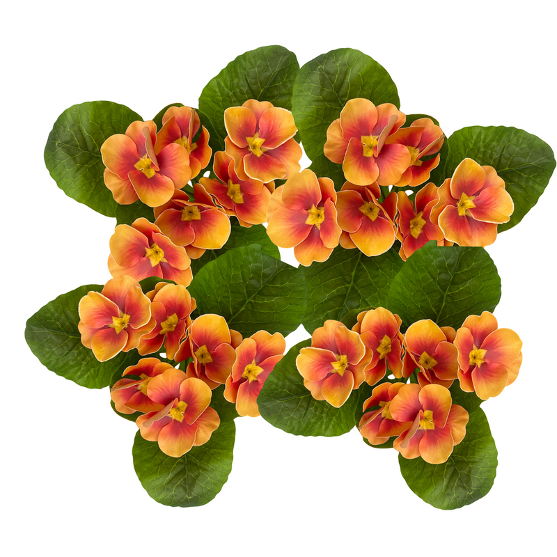 5 Pcs Artificial Pansy Flowers 9.8 Inch UV Resistant Outdoor Silk Plants