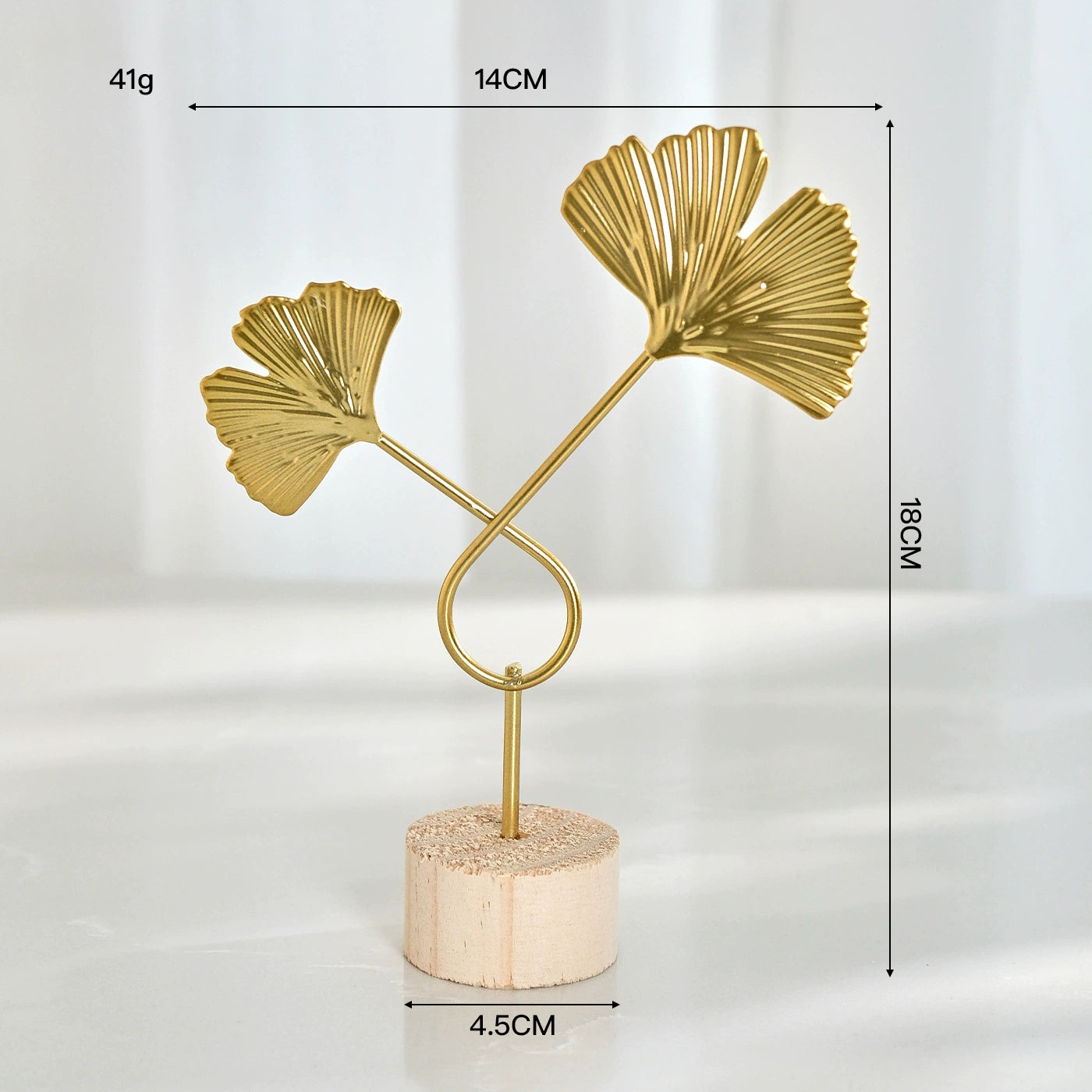 6-Piece Metal Leaf Table Decor Set – Modern Shelf & Desk Accents for Living Room, Entryway & Bar Cabinet