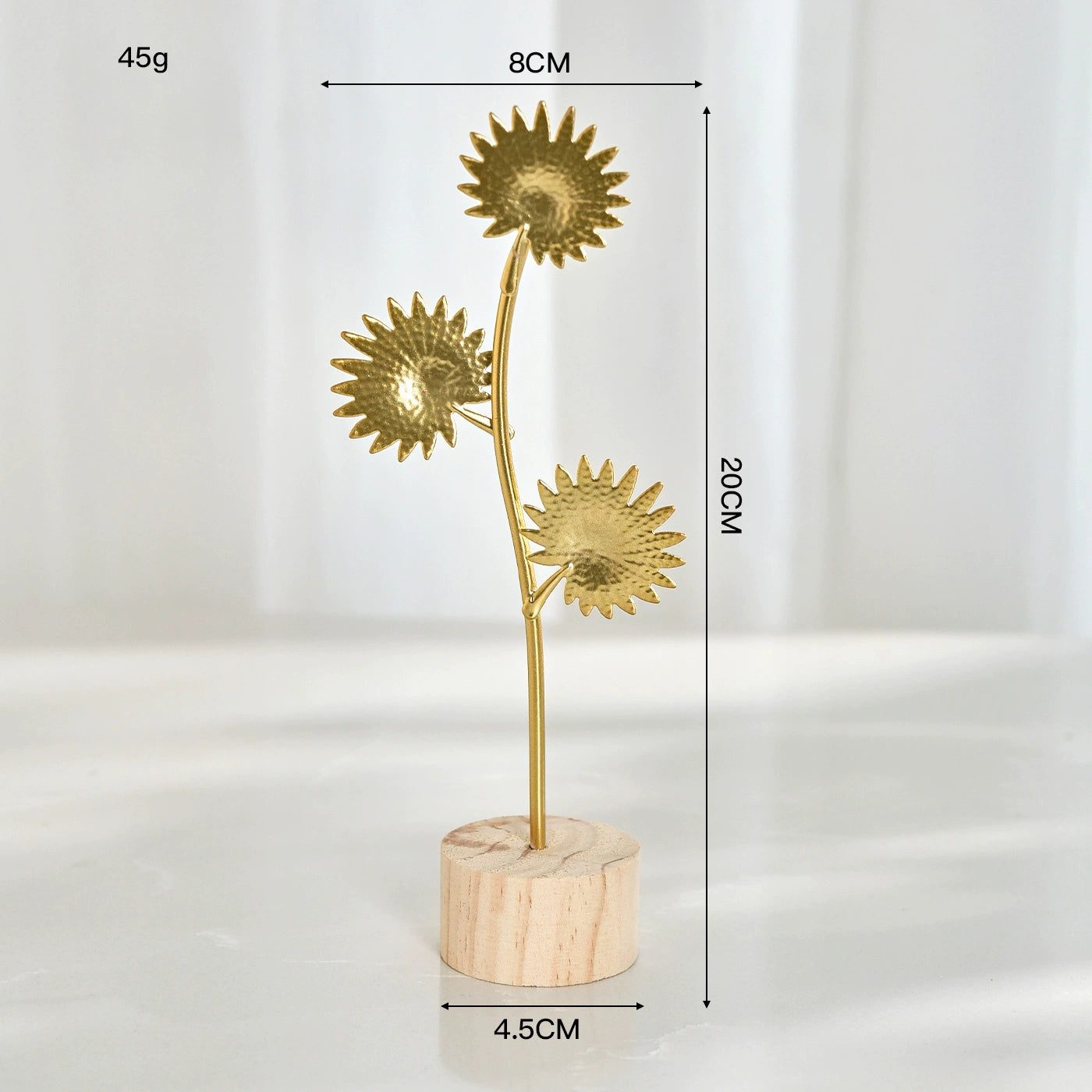 6-Piece Metal Leaf Table Decor Set – Modern Shelf & Desk Accents for Living Room, Entryway & Bar Cabinet