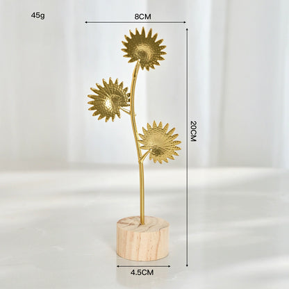 6-Piece Metal Leaf Table Decor Set – Modern Shelf & Desk Accents for Living Room, Entryway & Bar Cabinet