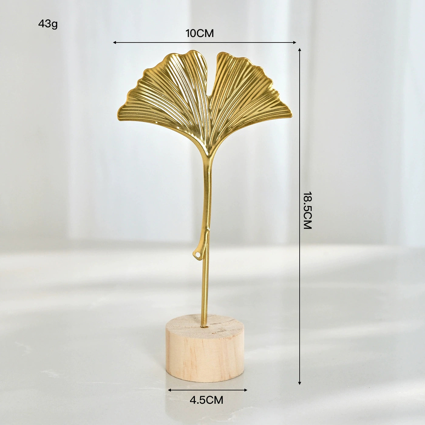 6-Piece Metal Leaf Table Decor Set – Modern Shelf & Desk Accents for Living Room, Entryway & Bar Cabinet