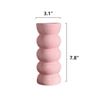 Bulk Ceramic Flower Vase Ribbing Modern Unique Home Party Decor Wholesale