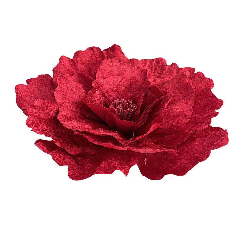 Giant Velvet Peony Flower Heads 10 Pcs Large Artificial Silk Stems for Wedding Party Photography