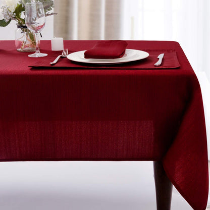 Bulk Solid Plaid Jacquard Spring Tablecloth Wrinkle and Water Resistant, Contemporary Woven Decorative Table Cover for Holiday Events Wholesale