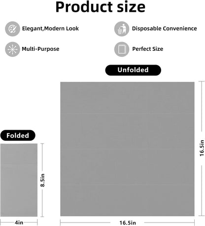 Bulk 100 Pcs 16.5" x 16.5" Premium Dinner Napkins with Flatware Pocket Soft Absorbent Cloth for Kitchen Parties Weddings Events Wholesale