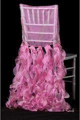 Bulk Curly Willow Chiavari Chair Back Slipcover in Fuchsia: Elegant Design, Perfect for Weddings and Special Events Wholesale