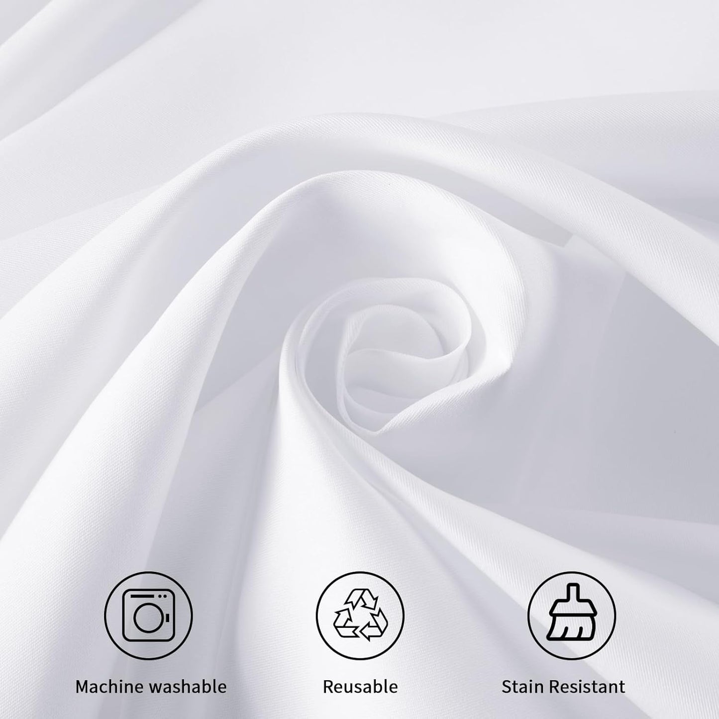 Bulk 3 Pcs Round Tablecloths Heavy Duty Polyester Washable Table Covers for Wedding Receptions Banquet Events & Birthday Parties Stain Resistant Spillproof Fabric for Dining Catering Wholesale