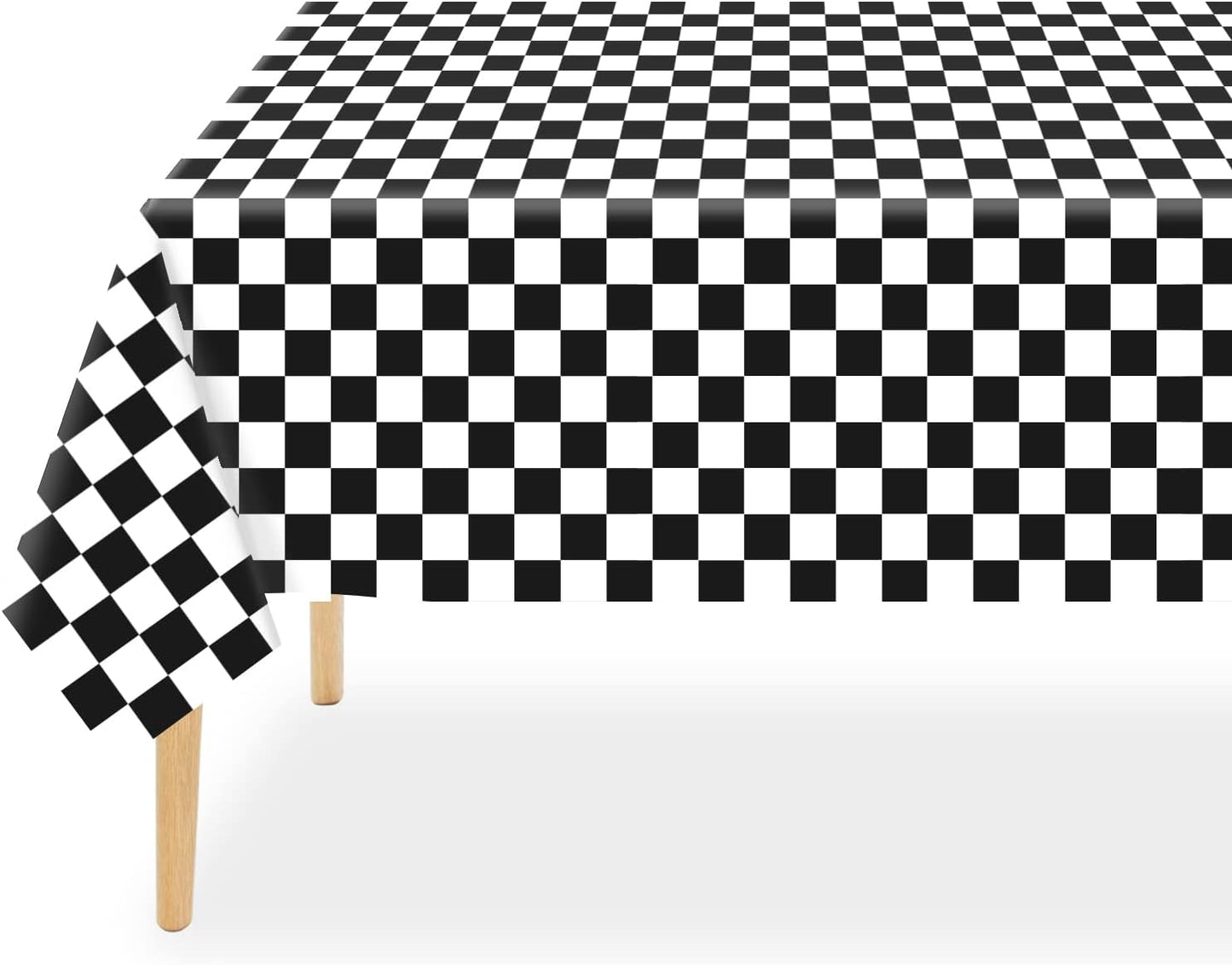 Bulk Waterproof Disposable Checkered Tablecloth 54 × 108 Inches Ideal for Outdoor Picnics Birthday Parties and Banquet Decoration Wholesale