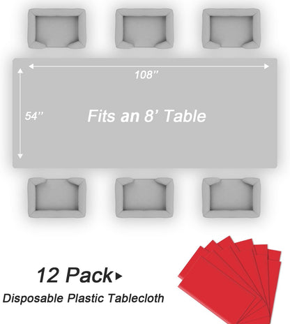 Bulk Waterproof Disposable Checkered Tablecloth 54 × 108 Inches Ideal for Outdoor Picnics Birthday Parties and Banquet Decoration Wholesale