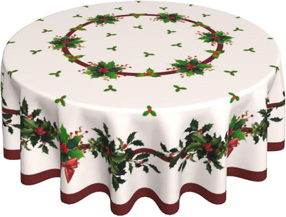 Bulk 60 Inch Round Tablecloth Stain Resistant Polyester Table Cover for Kitchen Dining Buffet Parties and Camping Mandala Design Wholesale