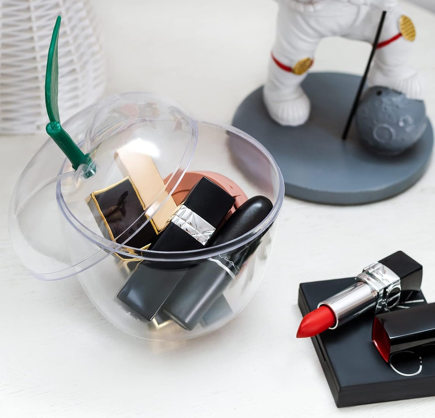 Bulk Large Clear Apple Containers Candy Toy Fillable Jars Back to School Teacher Gifts Wedding Ornaments Christmas Decorations Wholesale