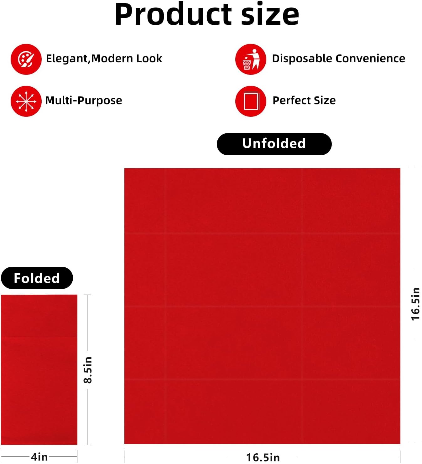 Bulk 100 Pcs 16.5" x 16.5" Premium Dinner Napkins with Flatware Pocket Soft Absorbent Cloth for Kitchen Parties Weddings Events Wholesale