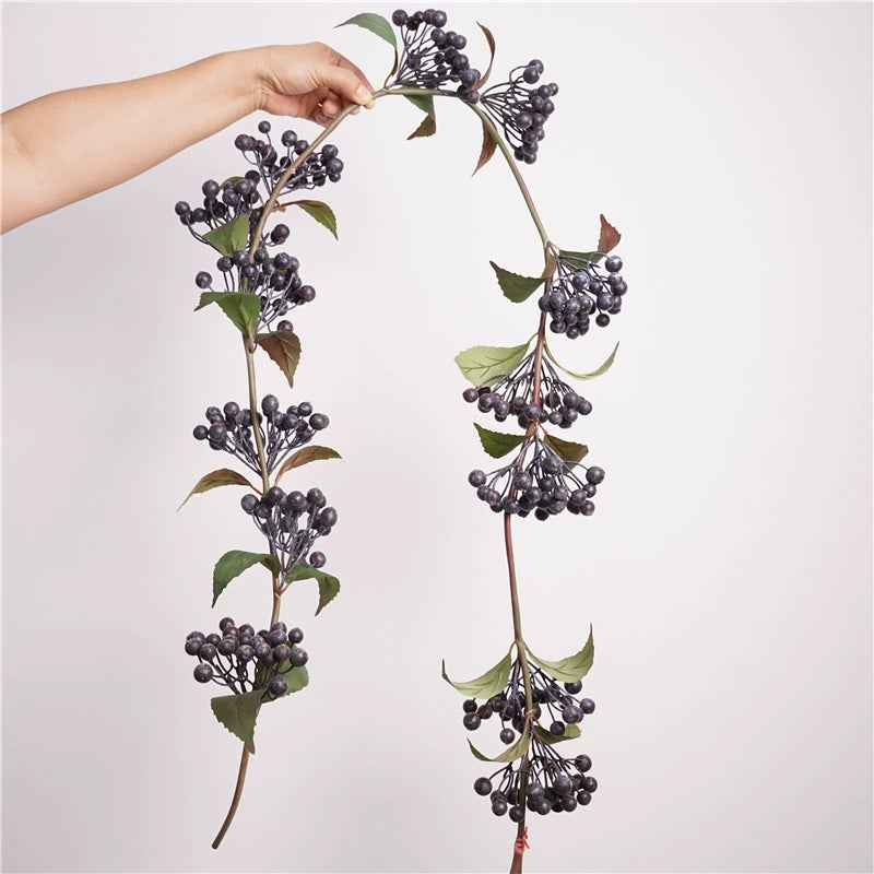 61 Inches Premium Long Vine Forest Berries - Faux Berry Garland