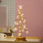 Christmas Tree Tabletop Lamp Crystal Night Light Bulk Home Decoration
