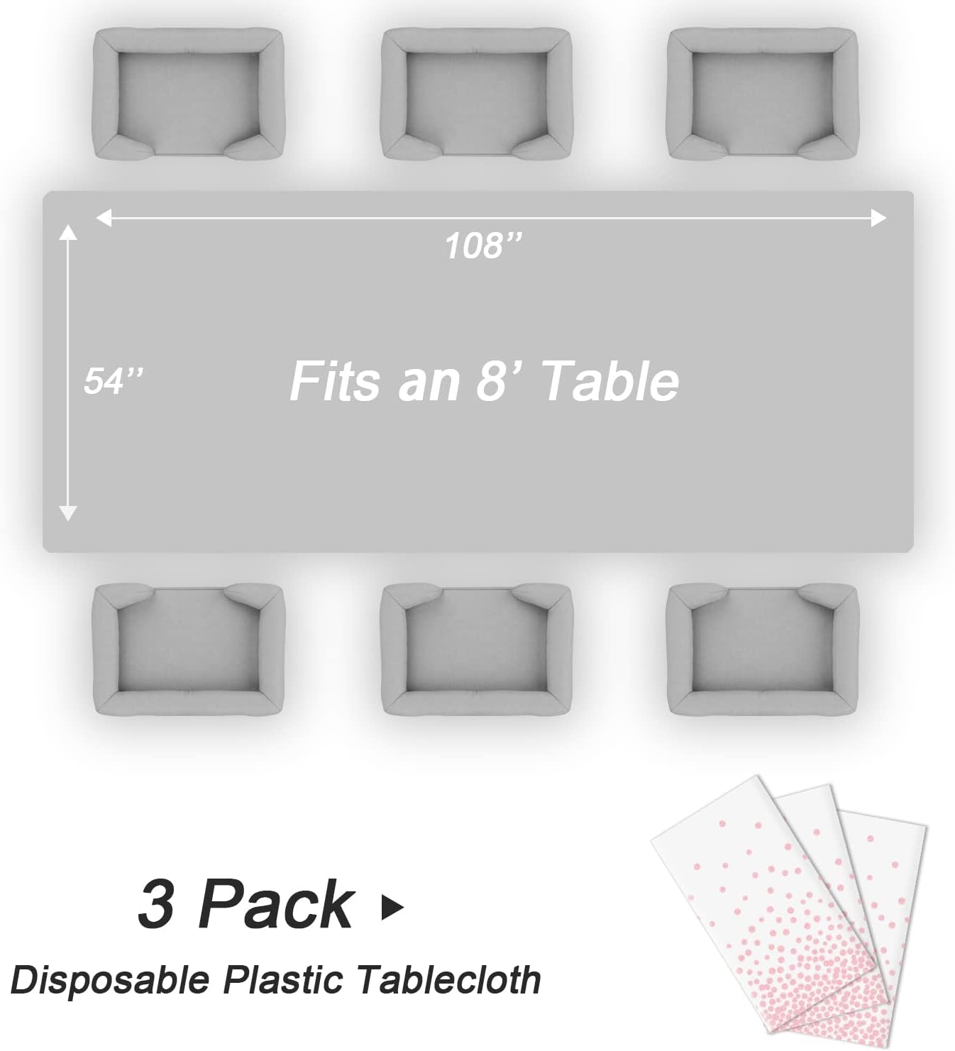 Bulk Waterproof Disposable Checkered Tablecloth 54 × 108 Inches Ideal for Outdoor Picnics Birthday Parties and Banquet Decoration Wholesale