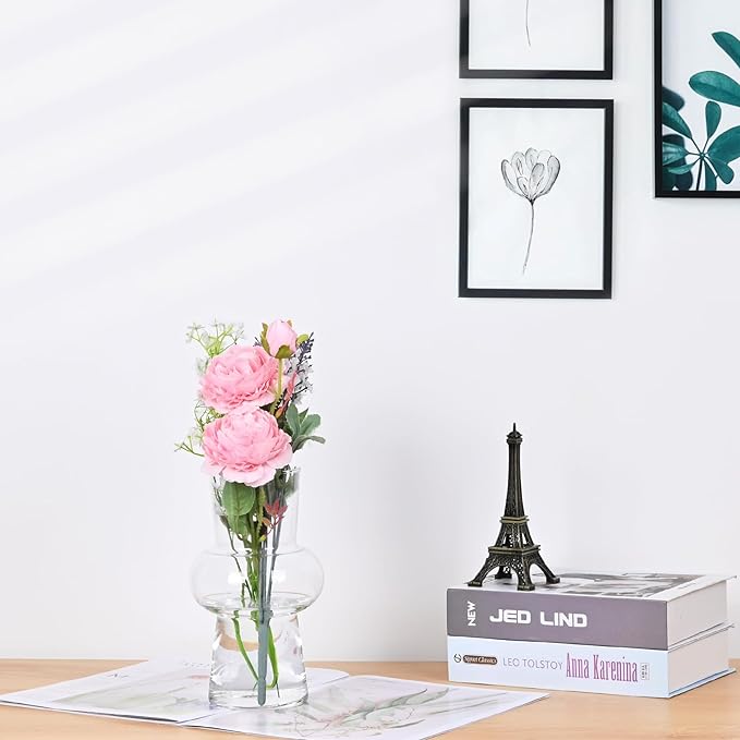 Bulk 7.8" Glass Vase Modern Hydroponic Vases for Centerpiece Wedding Office Home Wholesale