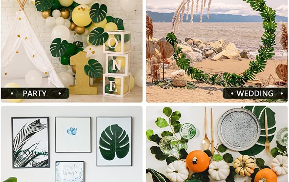 Bulk 50 Pcs Hawaiian Leaf Table Mats Perfect for Summer Parties Weddings and More Wholesale