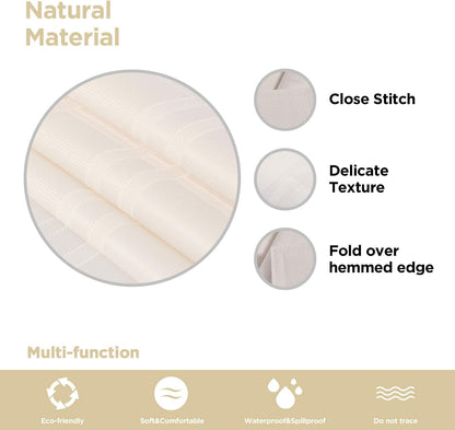 Bulk Solid Plaid Jacquard Spring Tablecloth Wrinkle and Water Resistant, Contemporary Woven Decorative Table Cover for Holiday Events Wholesale