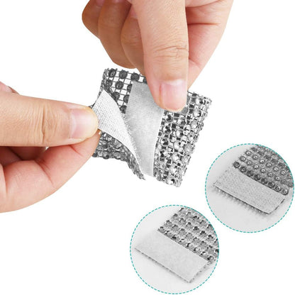 Bulk 50 Pcs Water Diamond Napkin Rings: Sparkling Decor for Table Settings Weddings Dinners Holiday Parties and Family Gatherings Wholesale