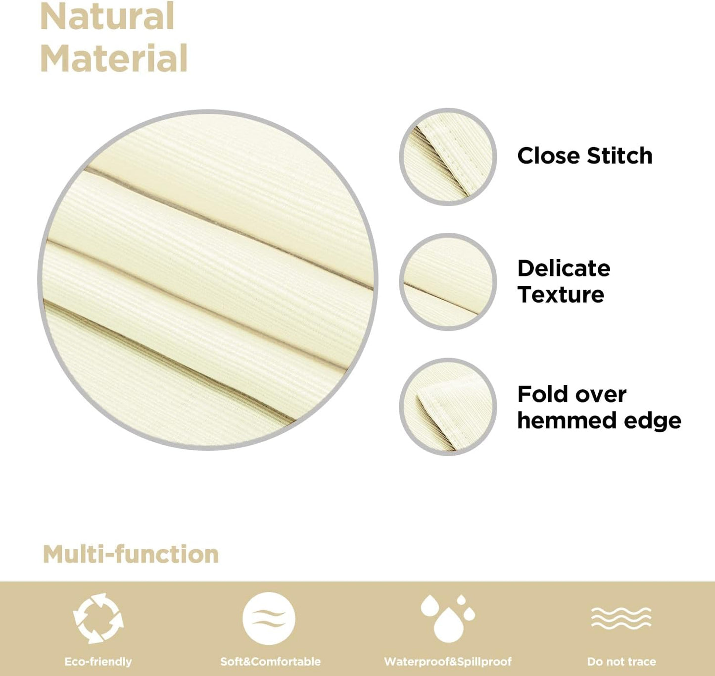 Bulk Solid Plaid Jacquard Spring Tablecloth Wrinkle and Water Resistant, Contemporary Woven Decorative Table Cover for Holiday Events Wholesale