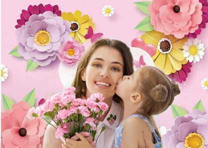 Bulk 7x5ft Mother's Day Banner Background Photography Backdrops for Mother's Day Party Decor and Decoration Wholesale