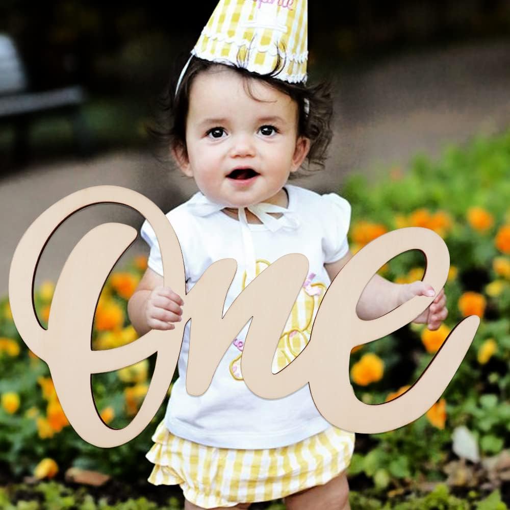 Bulk 1st Birthday Party Wooden Sign Wall Decor and Photo Props for Baby Bathtub Parties Table Displays and Baby Chair Photo Booth Props Wholesale
