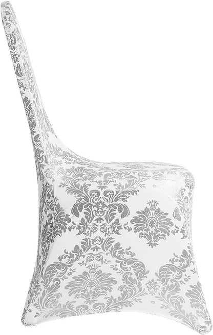 Bulk Golden Flower Print Brown Chair Cover Removable Washable Elastic Stretch Suitable for Banquets Weddings and Home Decor Wholesale