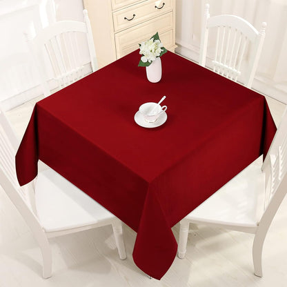 Bulk Solid Plaid Jacquard Spring Tablecloth Wrinkle and Water Resistant, Contemporary Woven Decorative Table Cover for Holiday Events Wholesale