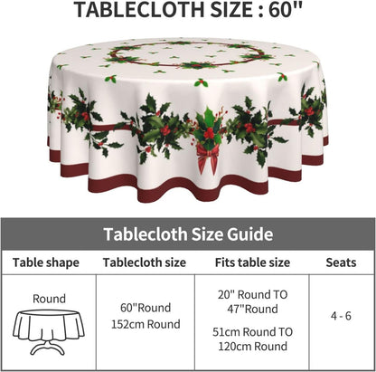 Bulk 60 Inch Round Tablecloth Stain Resistant Polyester Table Cover for Kitchen Dining Buffet Parties and Camping Mandala Design Wholesale