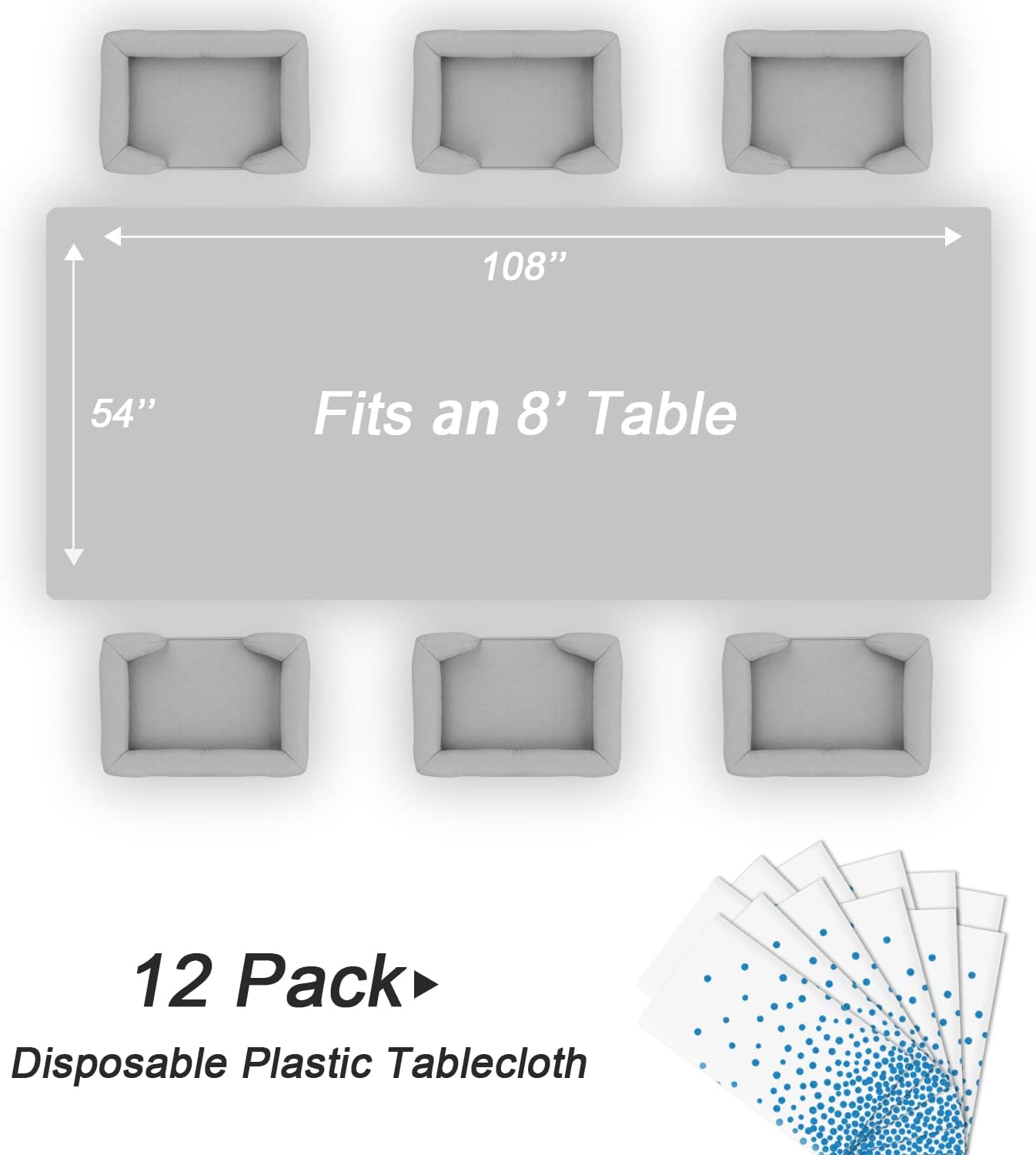 Bulk Waterproof Disposable Checkered Tablecloth 54 × 108 Inches Ideal for Outdoor Picnics Birthday Parties and Banquet Decoration Wholesale