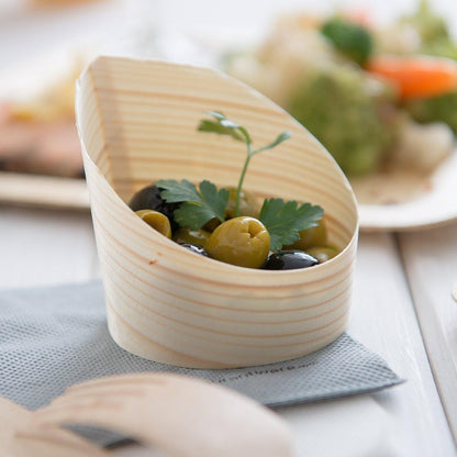 Bulk 100 Pack 4 Ounce Slanted Disposable Dessert Cups for Tasting Hors d'oeuvres Snacks and Appetizers at Weddings Parties and Events Wholesale