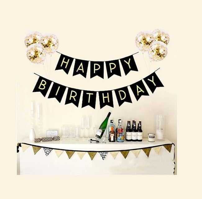 Bulk Happy Birthday Banner with Confetti Balloons for Birthday Party Decoration Supplies Wholesale