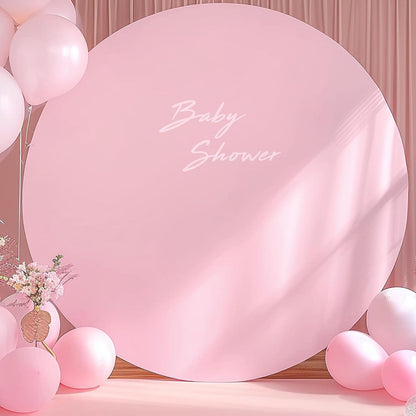 Bulk Adjustable White Round Backdrop Cover for 5 to 7.2ft Circle Arch Stand - Polyester Wedding, Birthday Party, Photography Decoration Wholesale