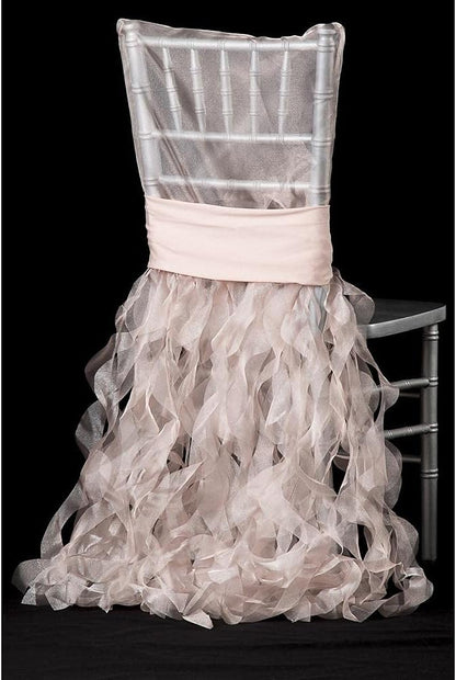 Bulk Curly Willow Chiavari Chair Back Slipcover in Fuchsia: Elegant Design, Perfect for Weddings and Special Events Wholesale