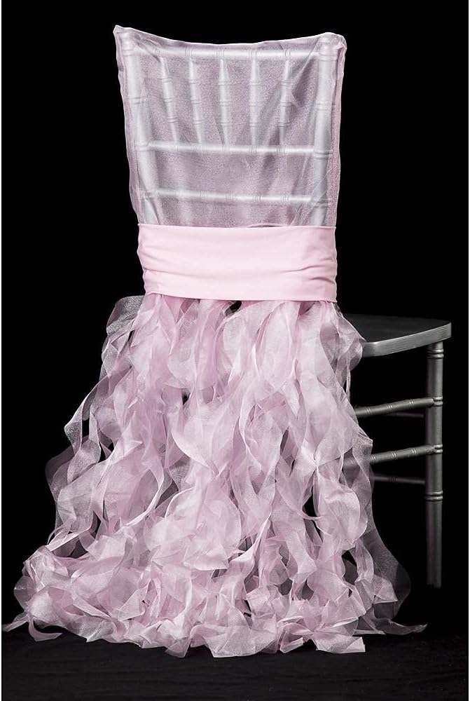 Bulk Curly Willow Chiavari Chair Back Slipcover in Fuchsia: Elegant Design, Perfect for Weddings and Special Events Wholesale