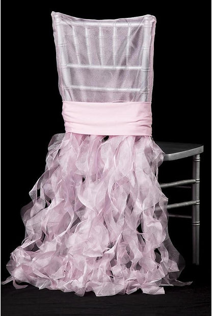 Bulk Curly Willow Chiavari Chair Back Slipcover in Fuchsia: Elegant Design, Perfect for Weddings and Special Events Wholesale