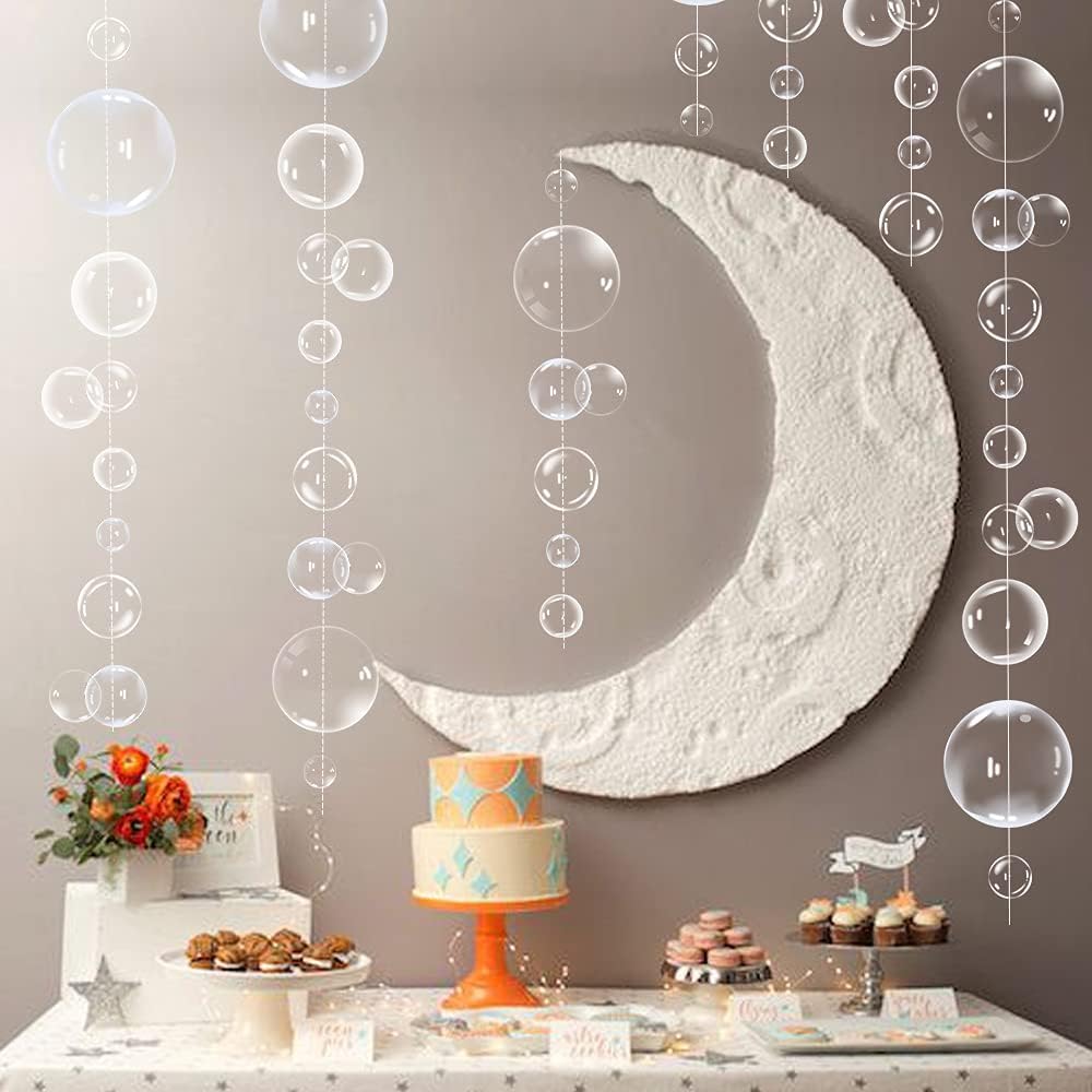 Bulk Transparent Bubble Background Streamer Ideal for Birthdays Baptisms Weddings Ocean Wall Decals Baby Showers and Undersea Festival Decorations Perfect as Kids' Room Photo Props Wholesale
