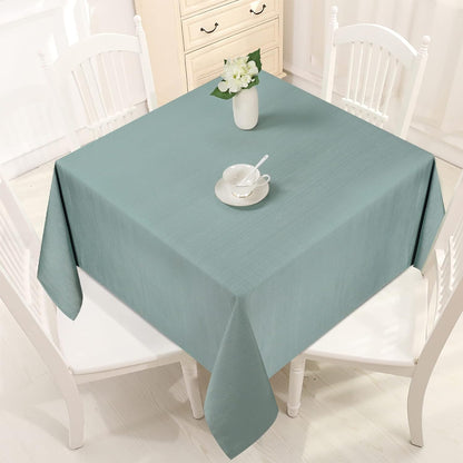 Bulk Solid Plaid Jacquard Spring Tablecloth Wrinkle and Water Resistant, Contemporary Woven Decorative Table Cover for Holiday Events Wholesale