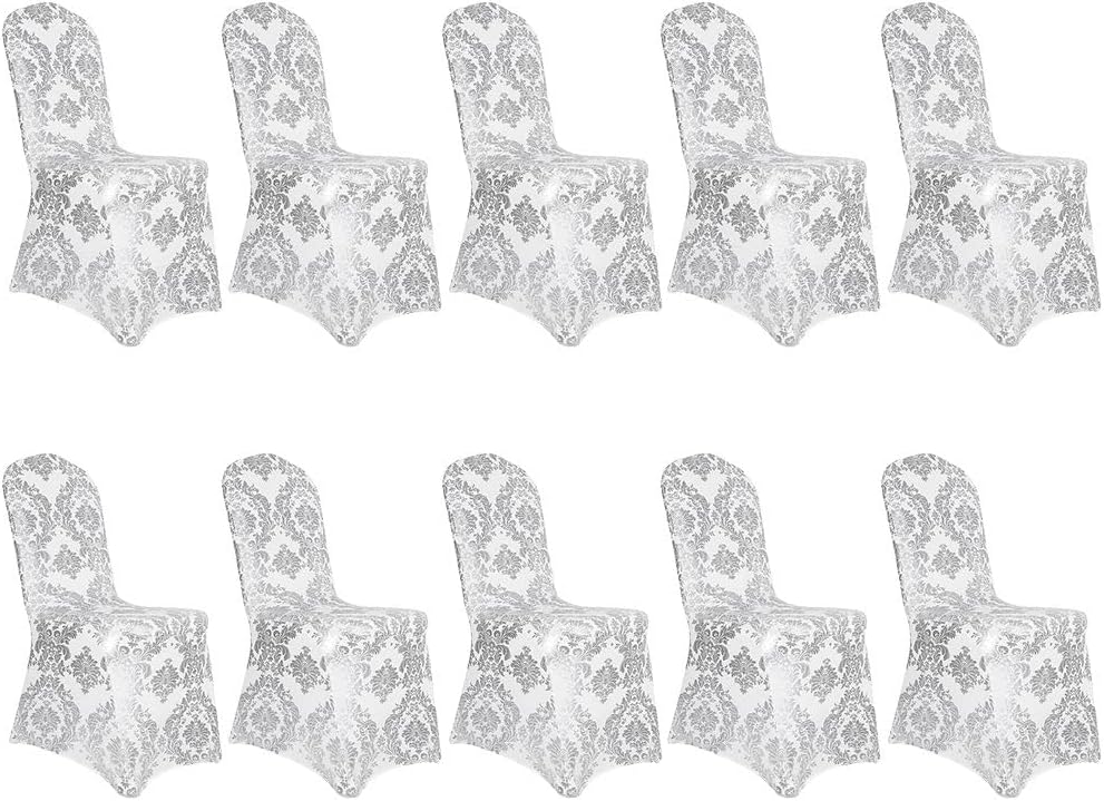 Bulk Golden Flower Print Brown Chair Cover Removable Washable Elastic Stretch Suitable for Banquets Weddings and Home Decor Wholesale