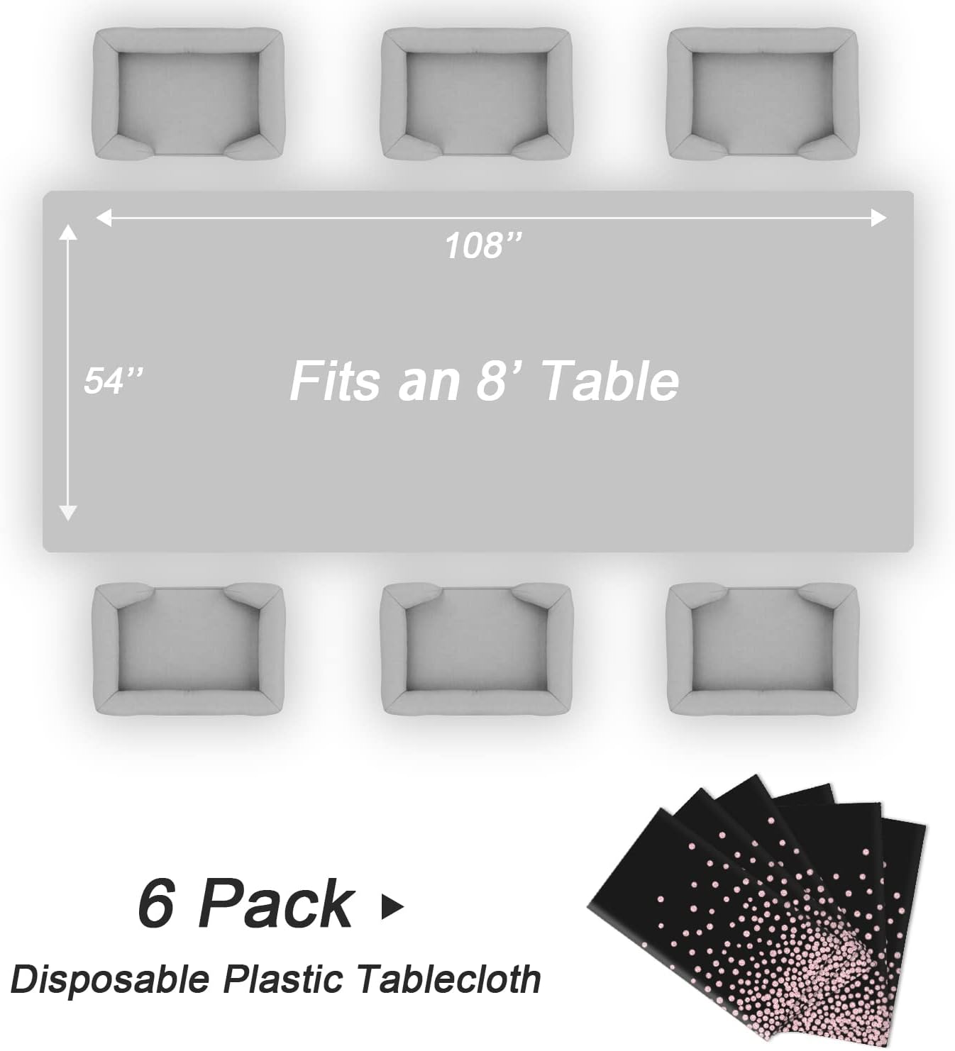 Bulk Waterproof Disposable Checkered Tablecloth 54 × 108 Inches Ideal for Outdoor Picnics Birthday Parties and Banquet Decoration Wholesale