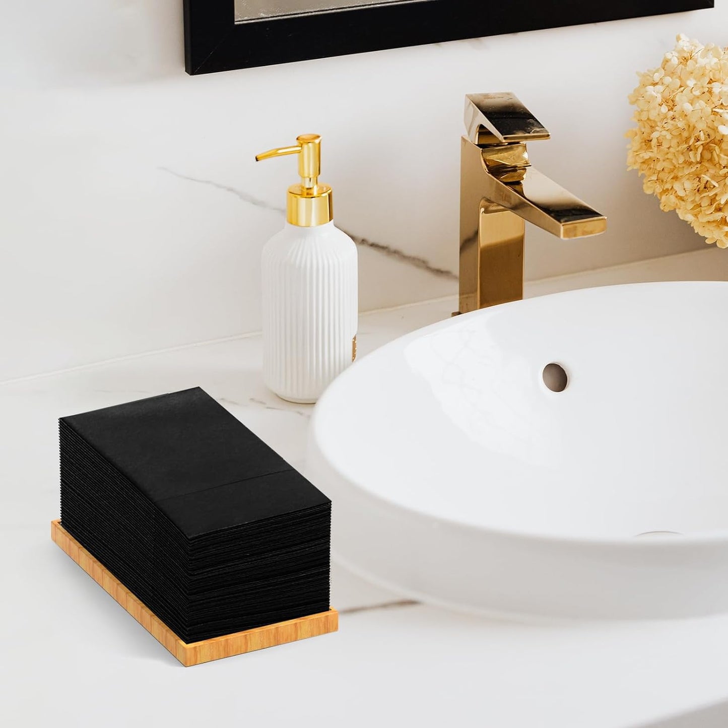 Bulk 100 Pcs 16.5" x 16.5" Premium Dinner Napkins with Flatware Pocket Soft Absorbent Cloth for Kitchen Parties Weddings Events Wholesale