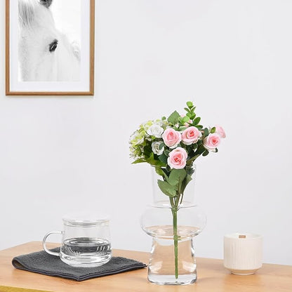 Bulk 7.8" Glass Vase Modern Hydroponic Vases for Centerpiece Wedding Office Home Wholesale