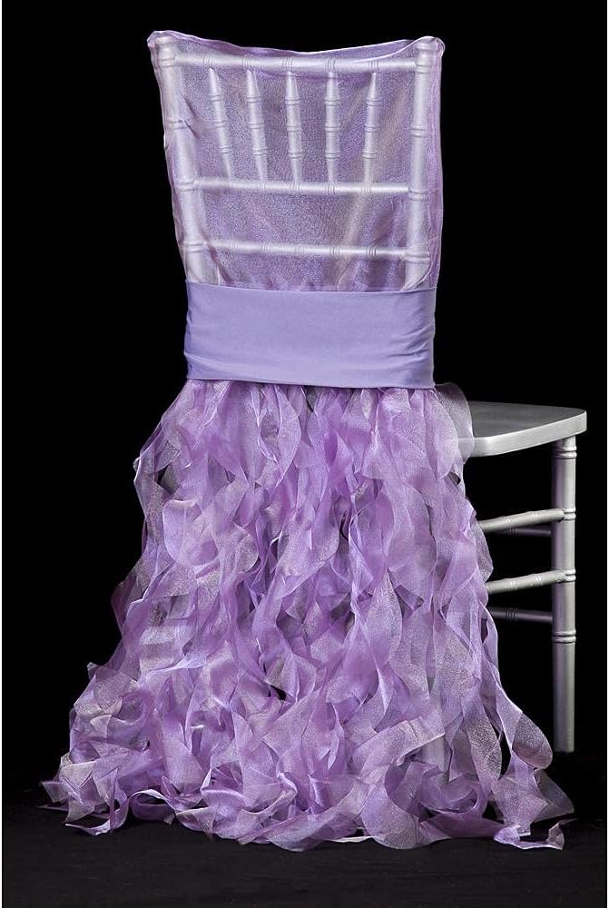 Bulk Curly Willow Chiavari Chair Back Slipcover in Fuchsia: Elegant Design, Perfect for Weddings and Special Events Wholesale